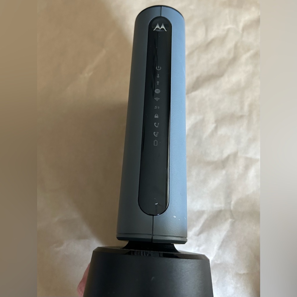 Motorola Black and White Cable Modem Router
